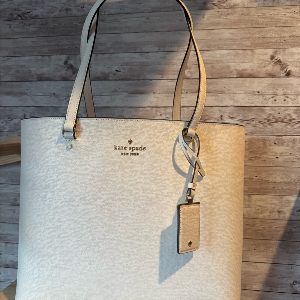 Kate Spade Molly Large Tote Cream | Pebbled Leather | NWOT